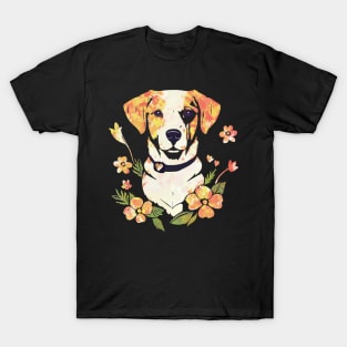 Floral Pup T-Shirt